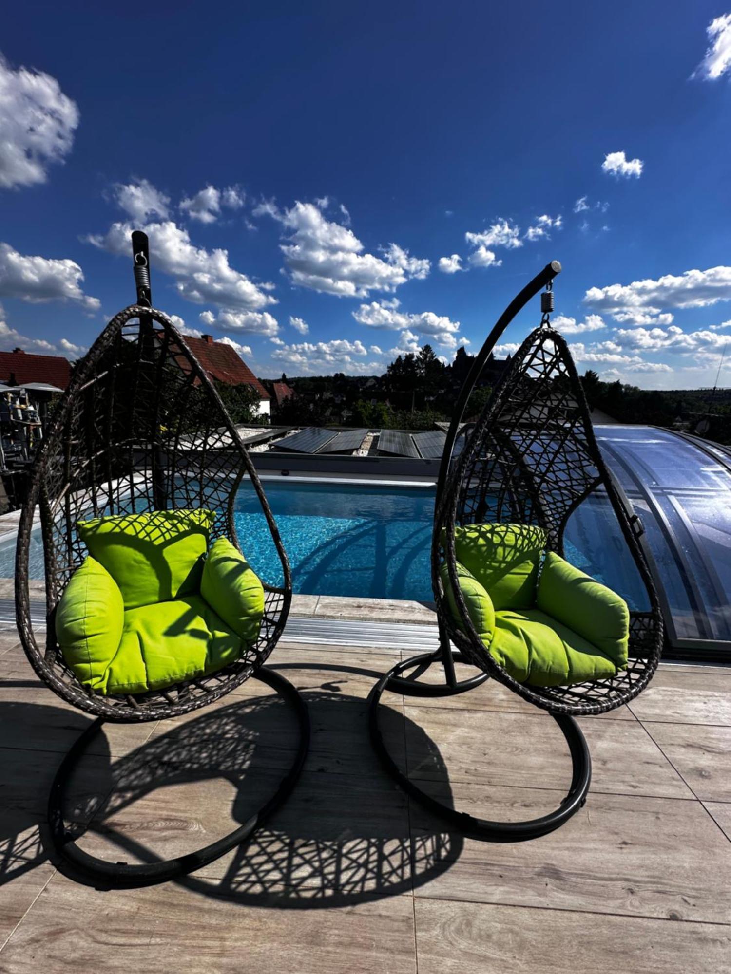 Ferienwohnung Schlossblick - 4 Sterne Sauna Pool Whirlpool Exklusiv Braunfels Εξωτερικό φωτογραφία